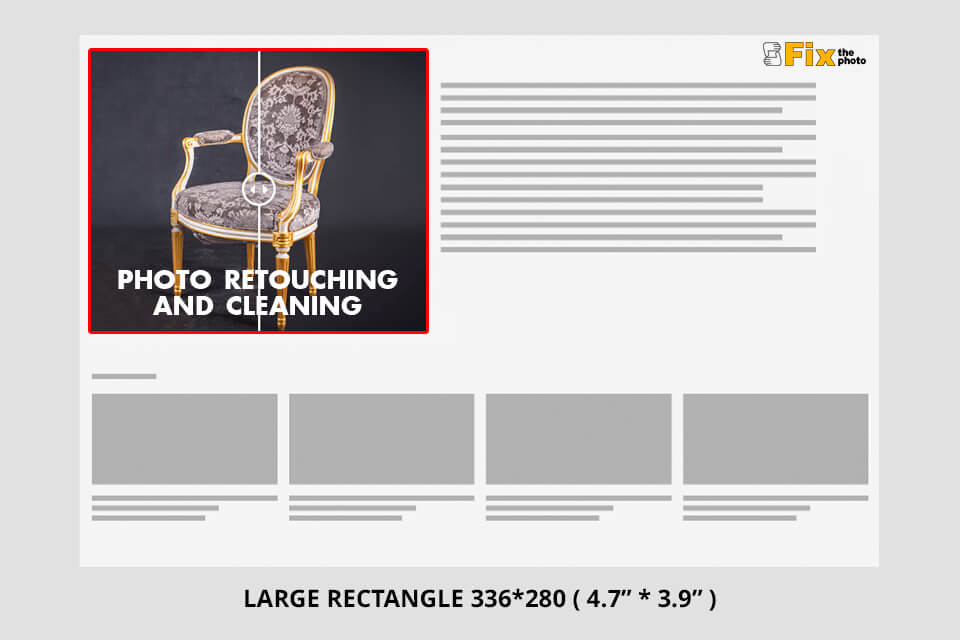 standard banner sizes large rectangle