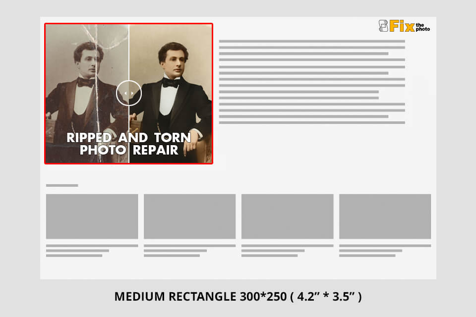 standard banner sizes medium rectangle