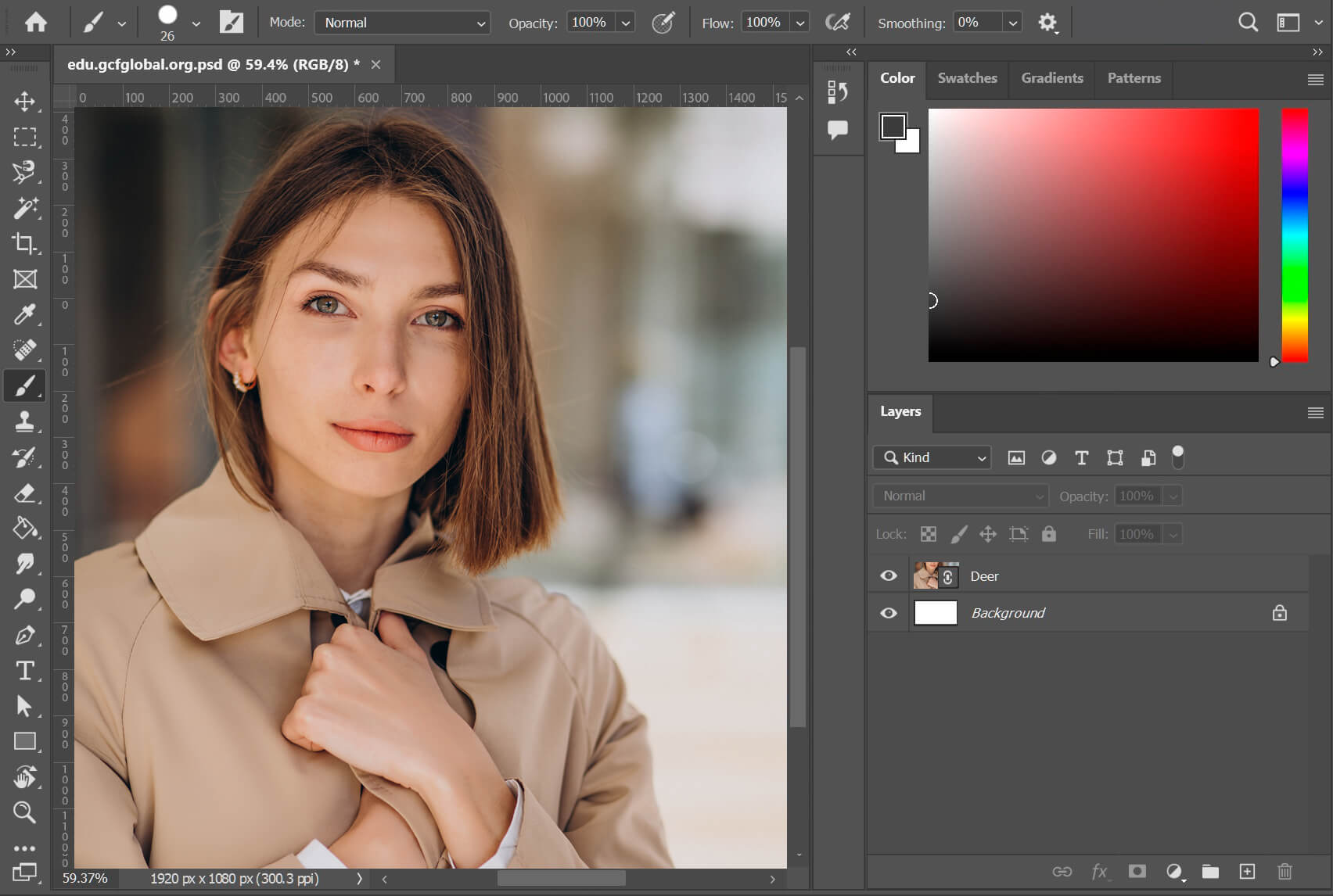 standard banner sizes photoshop