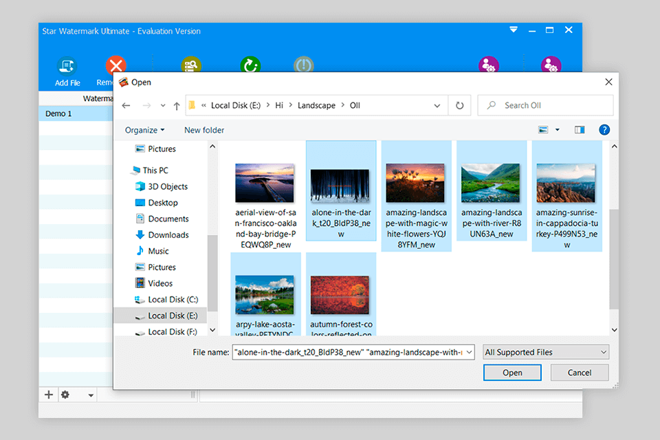 star watermark software batch mode