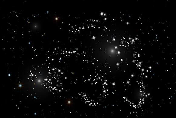 sobreposição de estrelas no photoshop
