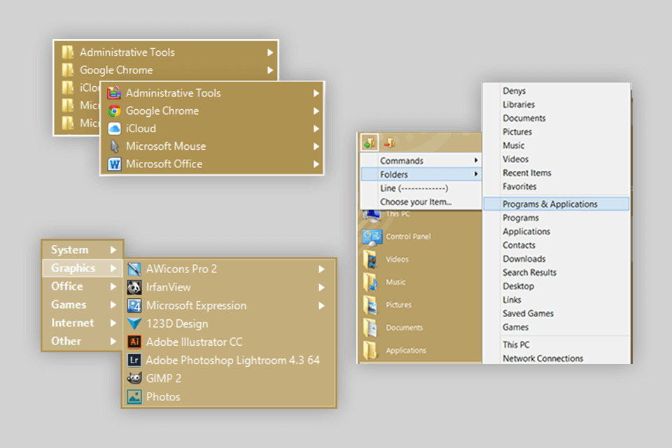 start menu 8 download interface