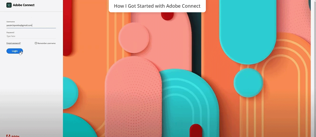 started with adobe connect