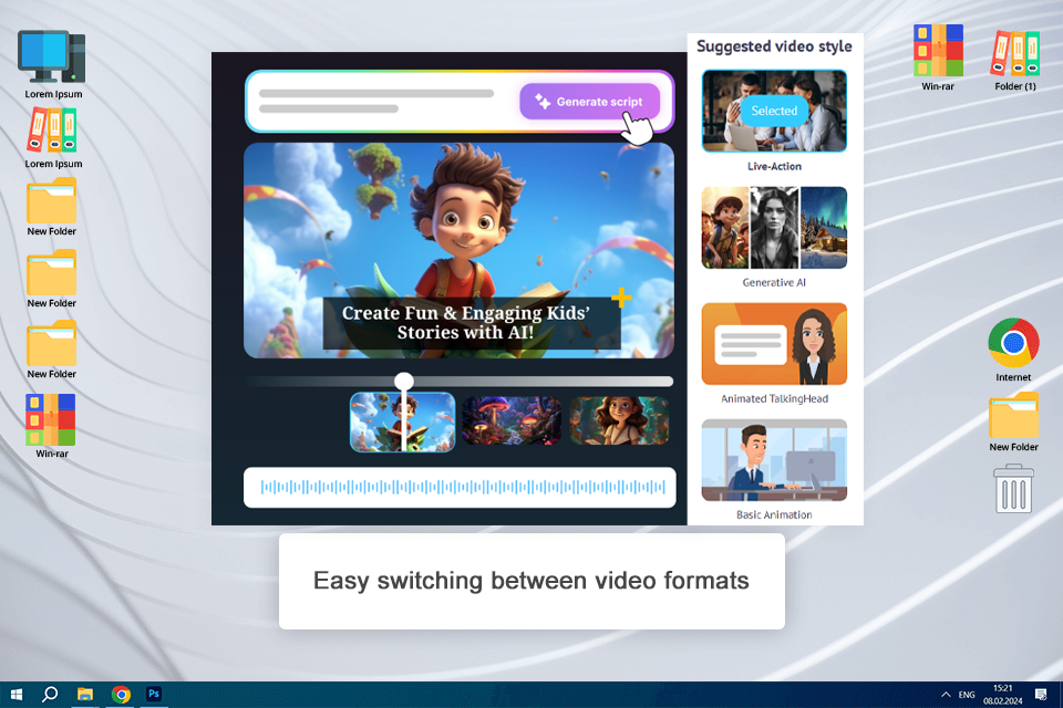 steve ai animation maker for kids