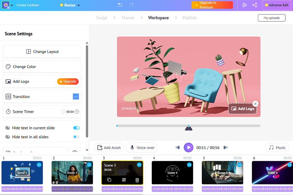 steve ai video cartoonizer software