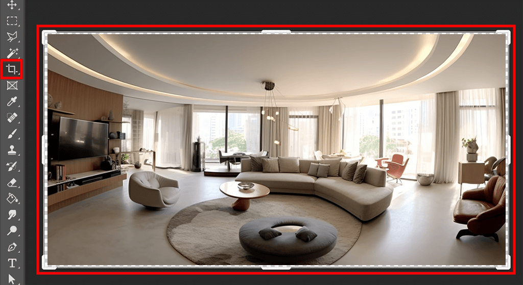 stitching photographs in photoshop crop