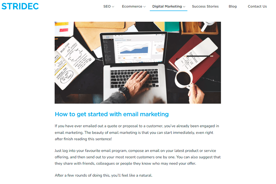 stridec agency email marketing