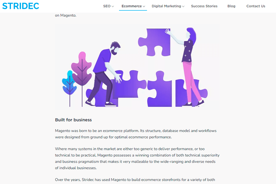 stridec agency magento development