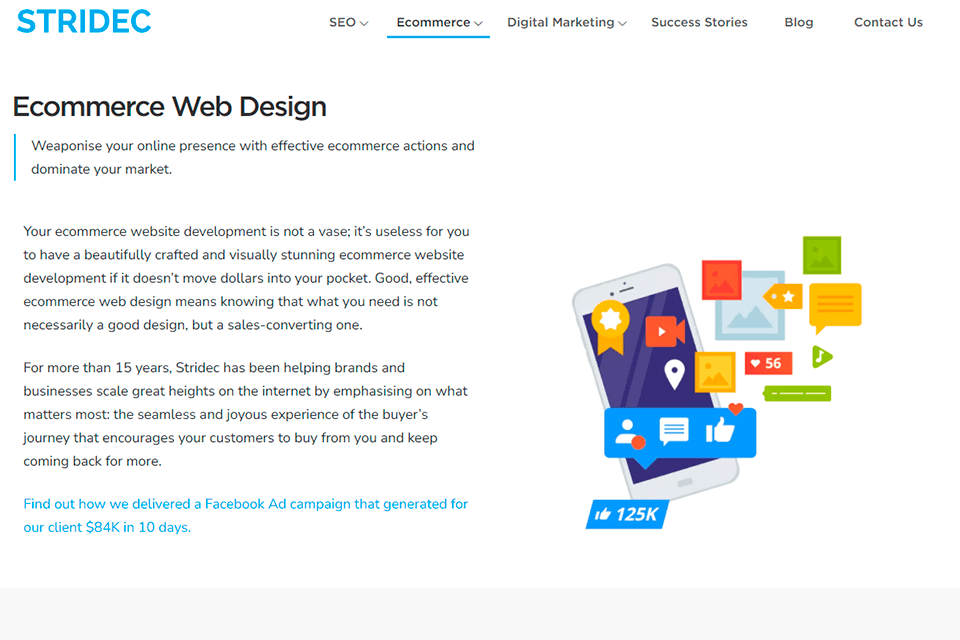 stridec agency web design