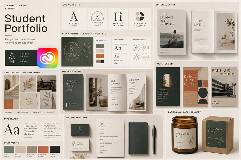 student graphic design portfolio