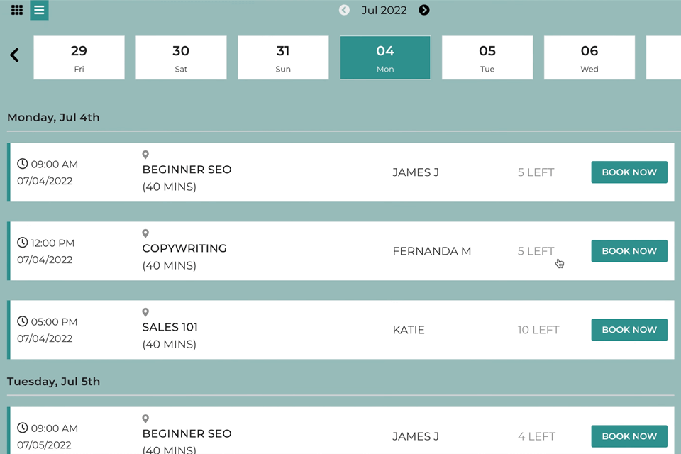 studiogrowth interface