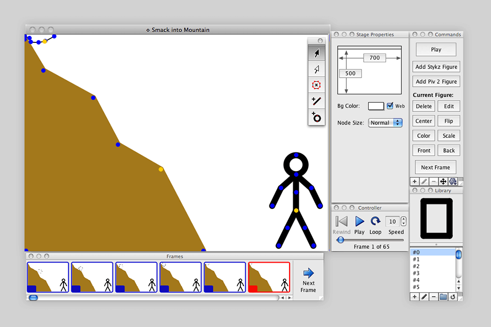 stykz stickman animation makers interface