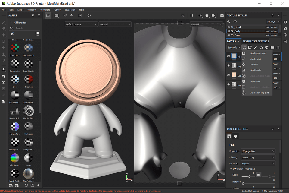 3D-schildersoftware voor texturering – Adobe Substance 3D