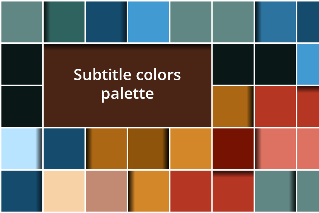 subtitle colors palette
