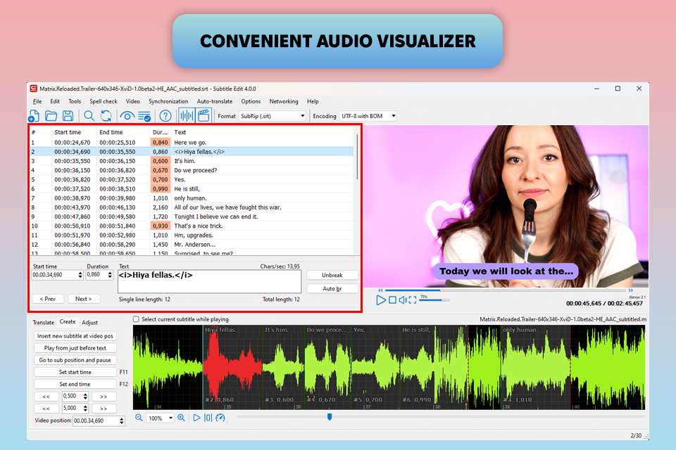 subtitle edit software