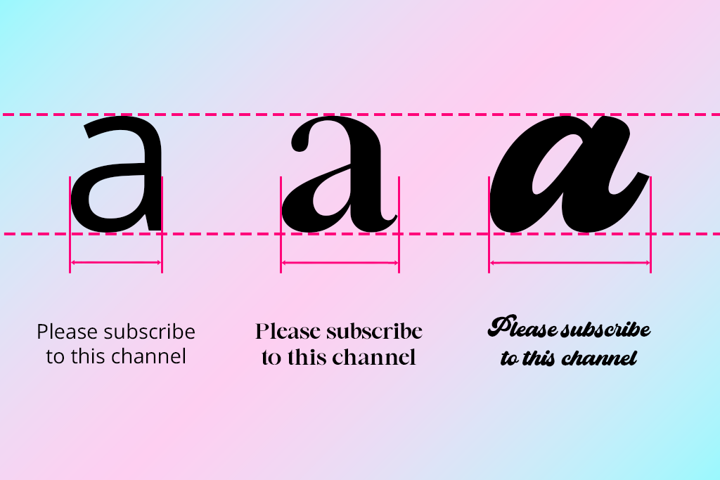 subtitle font readability example