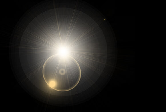 solstråle överlägg