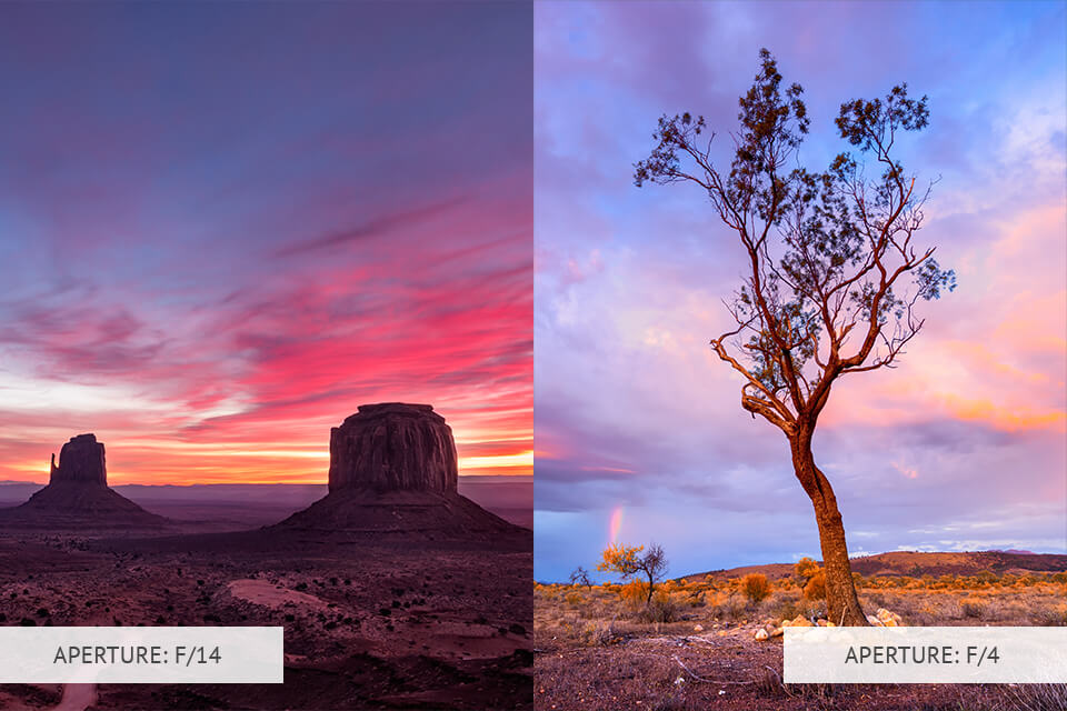 sunrise photography tips high aperture