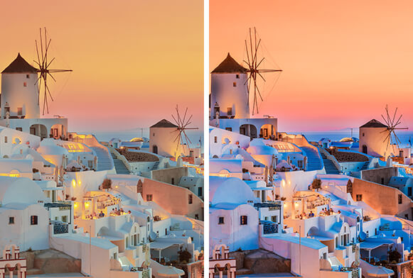 auringonlaskun esiasetukset lightroomiin