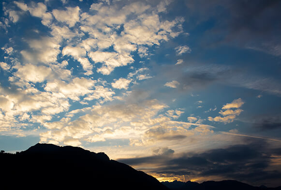 overlays met zonsonderganghemel