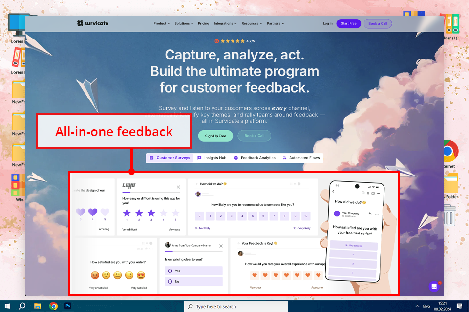 survicate user research software