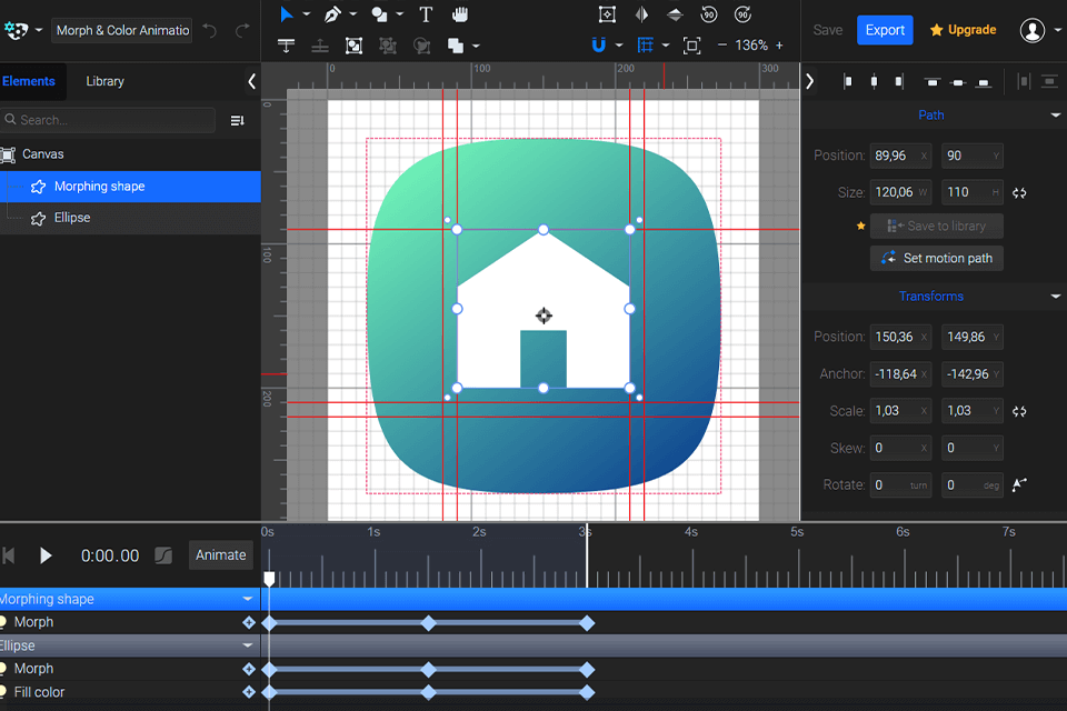 svgator animated svg icons creator morph
