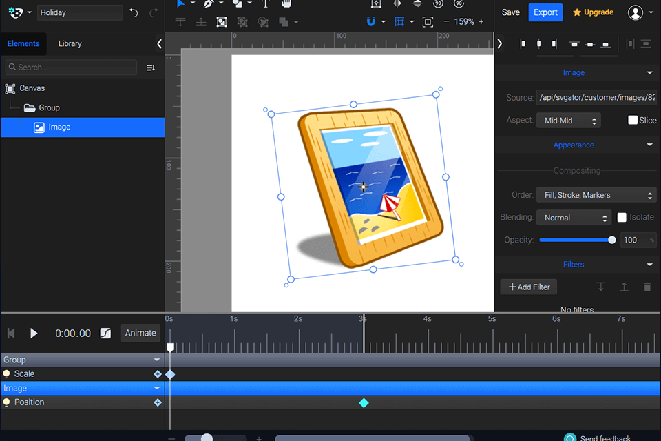 svgator animated svg icons creator tool and editor