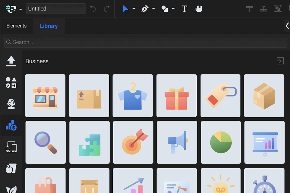 svgator app asset library