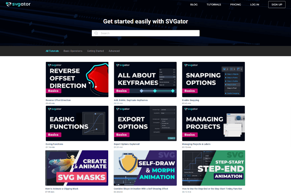 svgator app tutorials