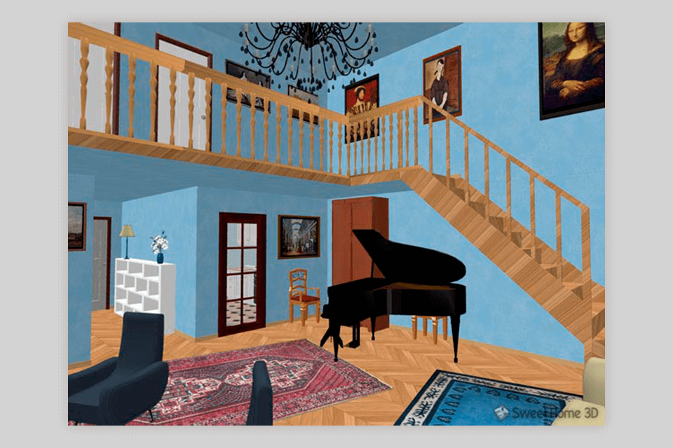 sweet home 3d rendering