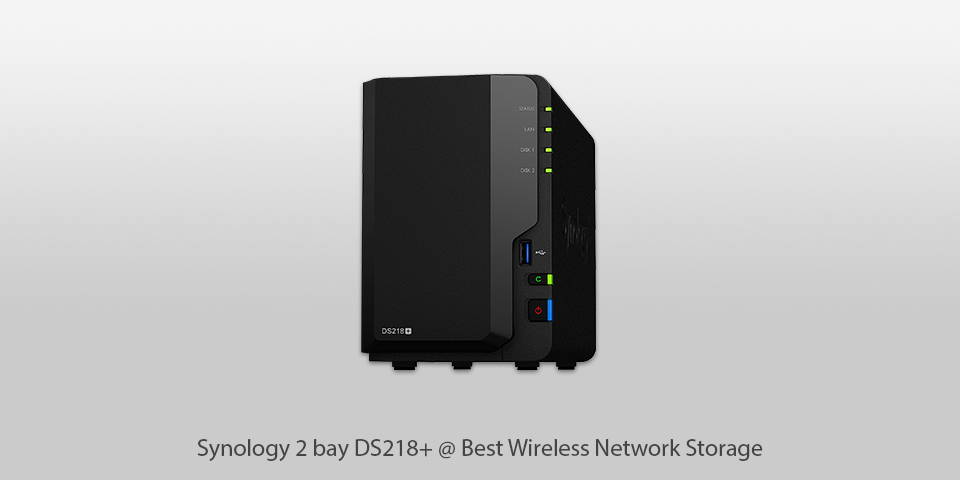synology 2 bay ds218+ wireless network storage