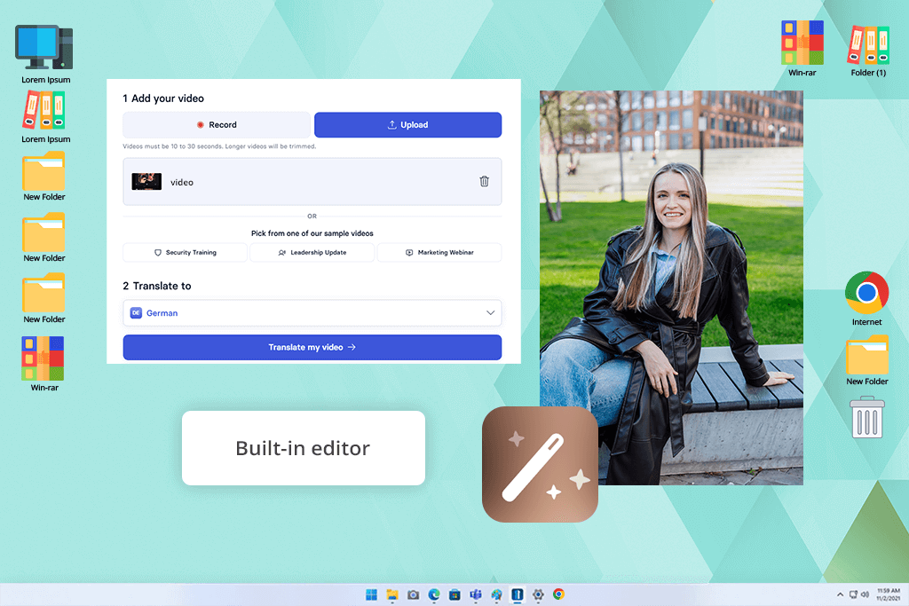 synthesia software interface