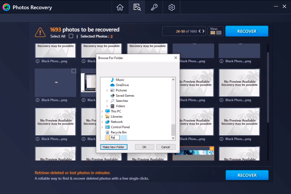 systweak photos recovery saving images