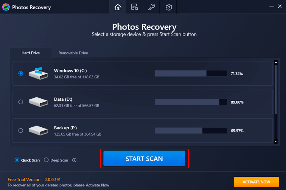 systweak photos recovery tutorial