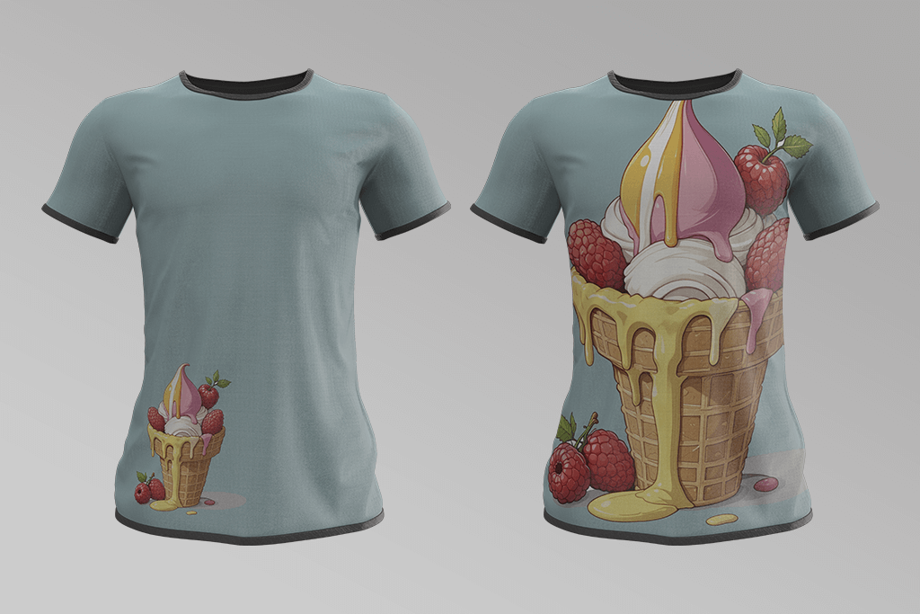 t-shirt placement fails