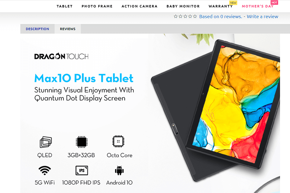 tablet dragon touch review