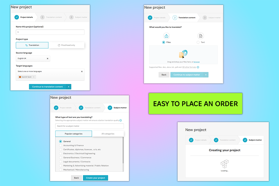taia plarform interface