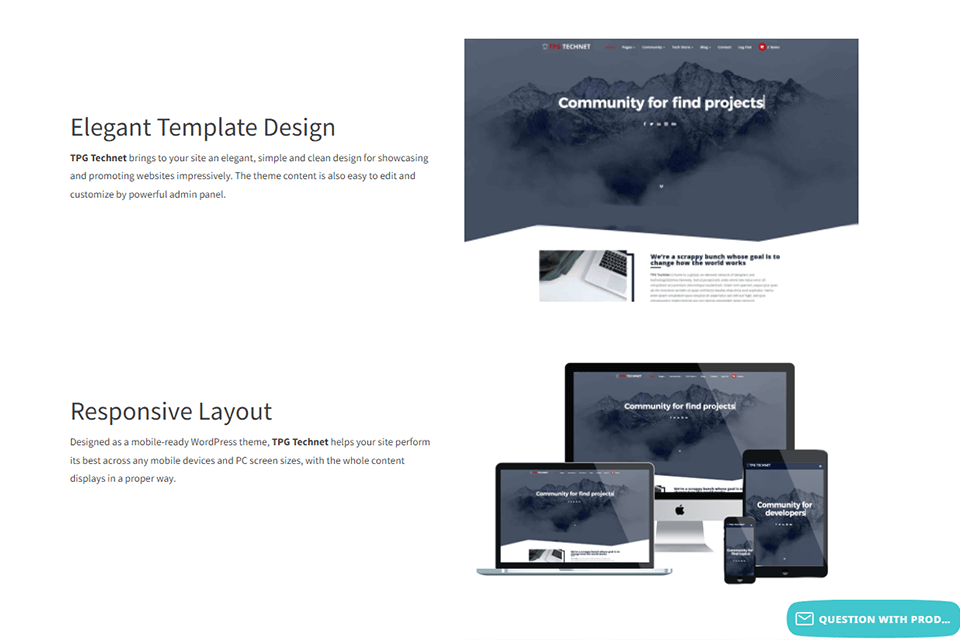 takewp social networks themes