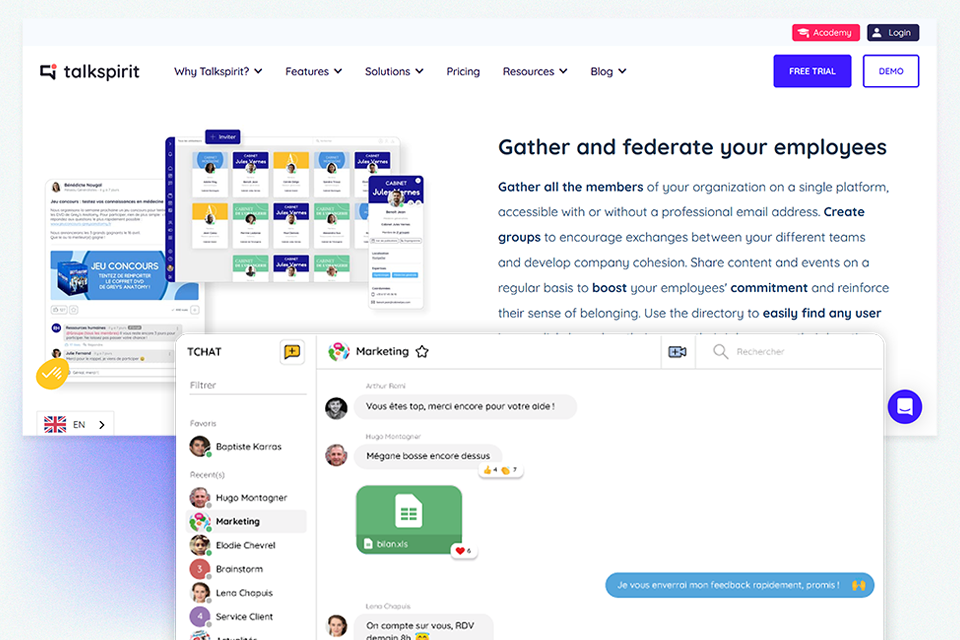 talkspirit employee engagement software