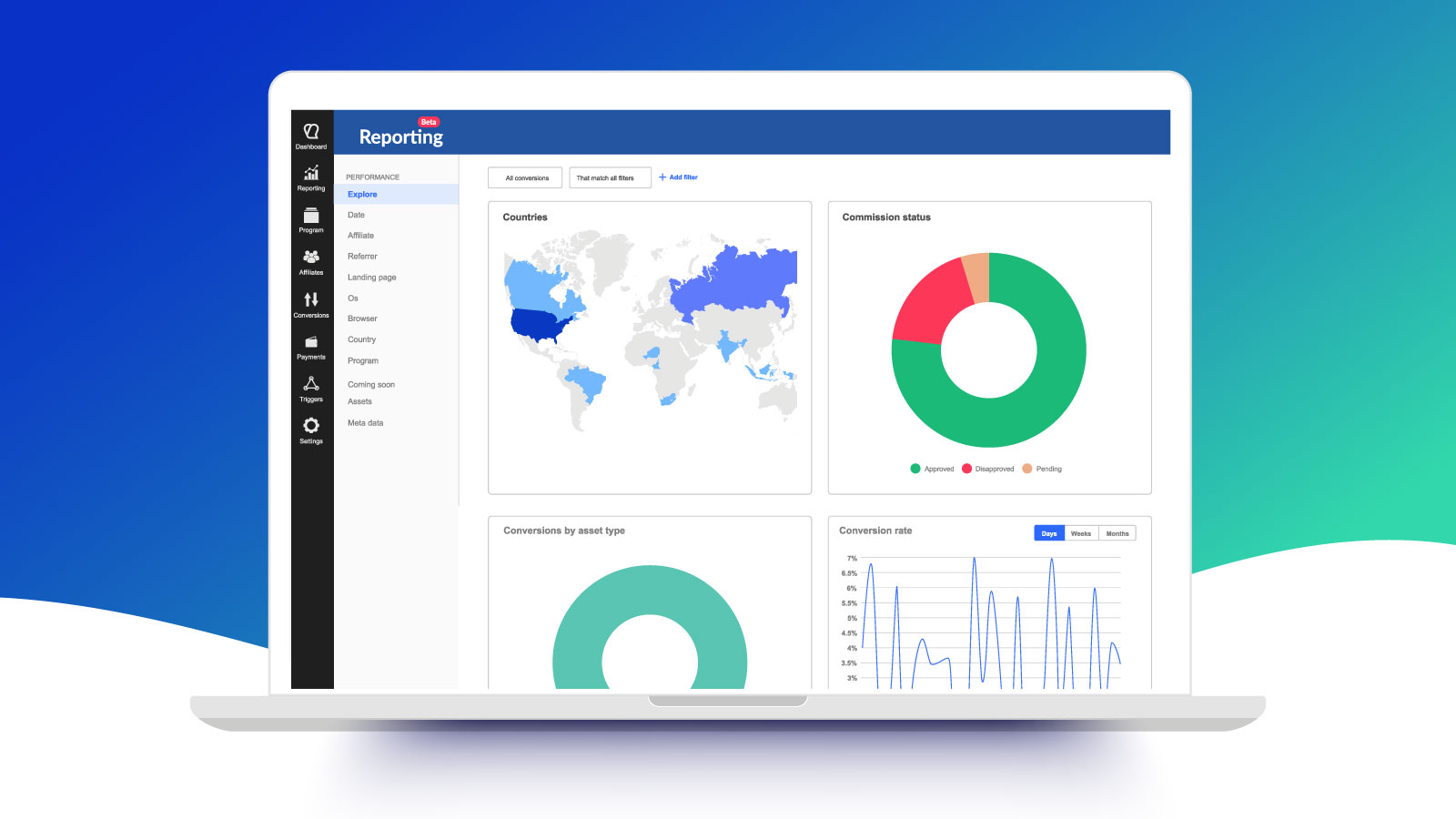 tapfiliate affiliate tracking software intuitive interface