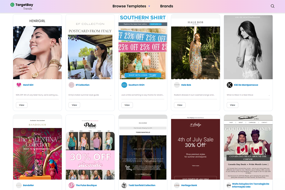 targetbay email template builder