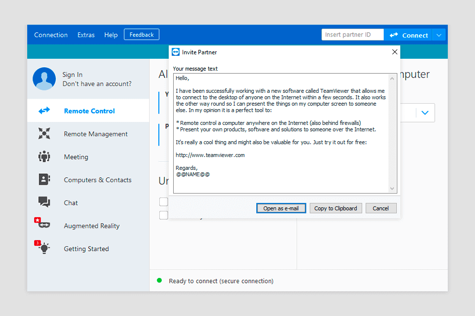 TeamViewer تطبيقات لواجهة windows 10