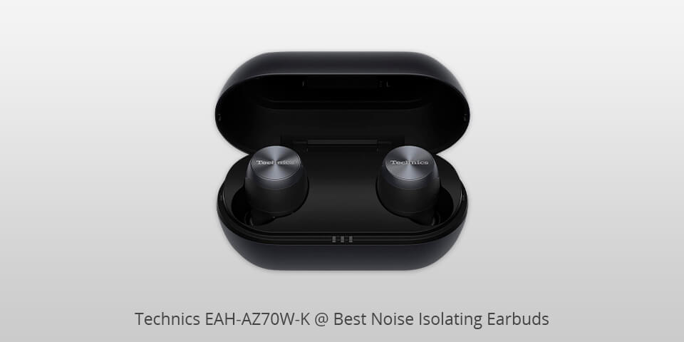 technics eah-az70w-k noise isolating earbuds