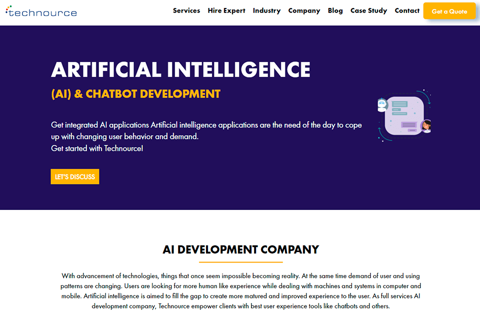 technource software development company artificial intelligence