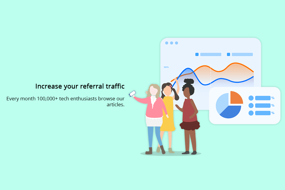 techsite referral traffic