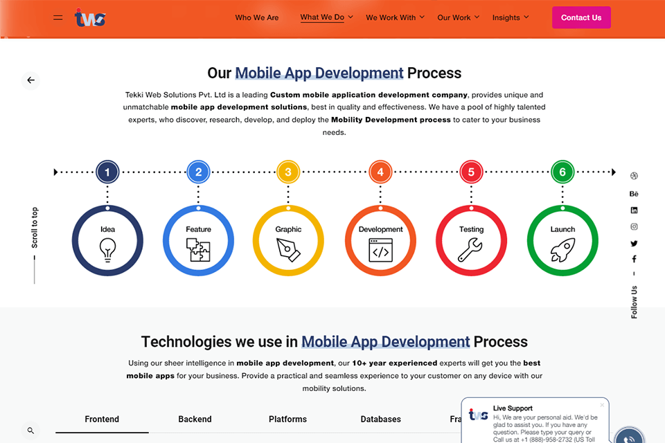 tekki web solutions company app development
