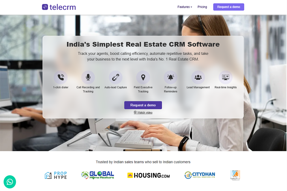 telecrm in real estate crm software
