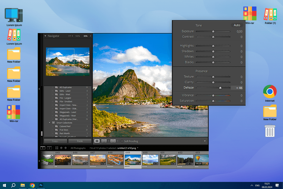 telephoto photography tips dehaze