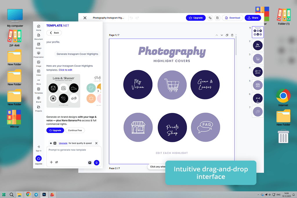 templatenet instagram highlight cover maker