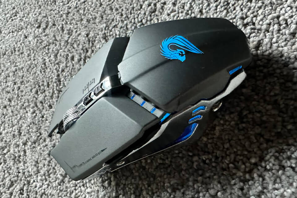 tenmos blue gaming mouse